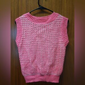 Must have pink sweater vest SIZE XS